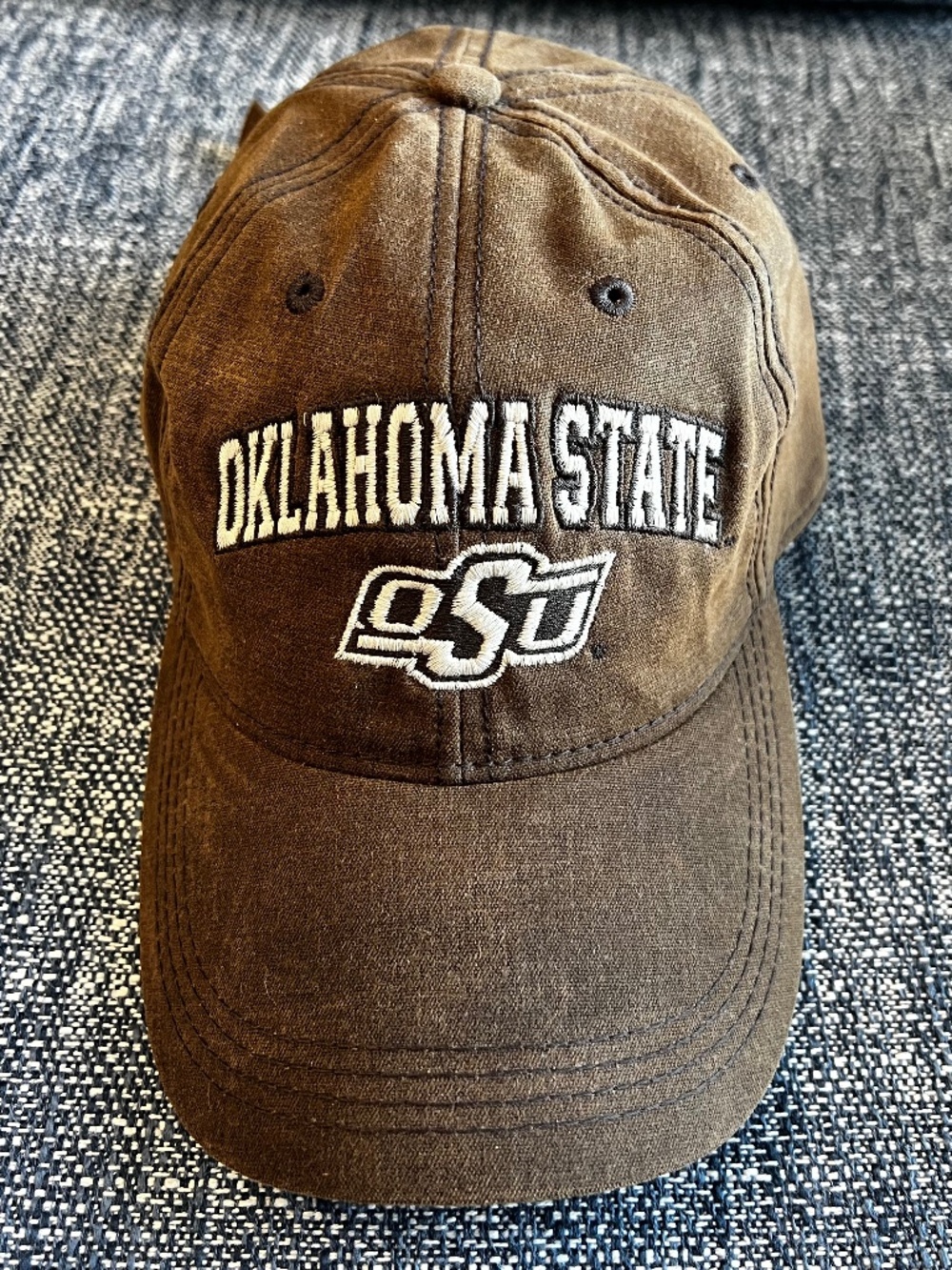 Legacy Oklahoma State OSU brown embroidered baseball cap